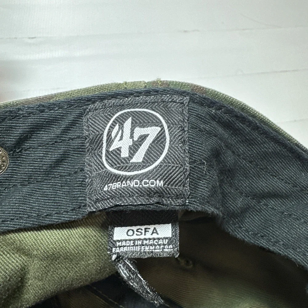 '47 Brand Unisex New England Patriots NFL Hat Cap Alternate Logo Camo Adjustable
